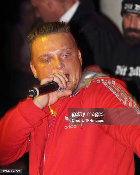 Menowin Froehlich is seen at his concert on 15. January 2011 in Wuerzburg. "n