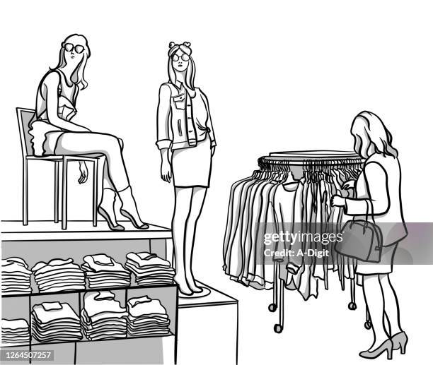 225 Racks Of Clothes Drawing Stock Photos, High-Res Pictures, and ...