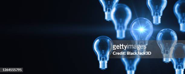 idea concept copy space - light bulb stock pictures, royalty-free photos & images
