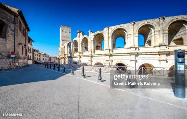 a mini colosseum in town of arles-espénan, tarbes/ france - tarbes stockfoto's en -beelden