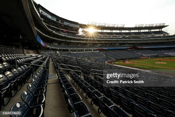 Starting pitcher Tommy Milone of the Baltimore Orioles pitches to Carter Kieboom of the Washington Nationals during the third inning at Nationals...