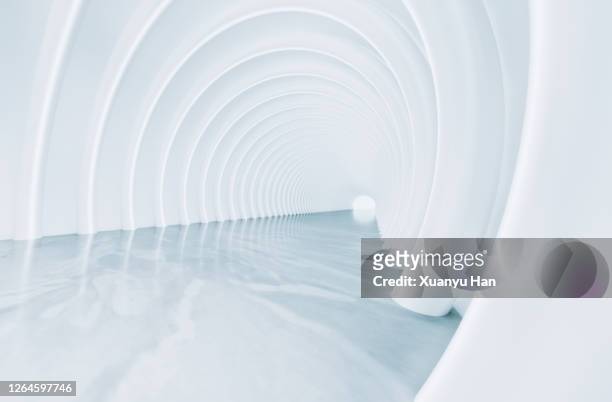 white arched futuristic architecture background - wembley stadium celebrates topping of the new arches stockfoto's en -beelden