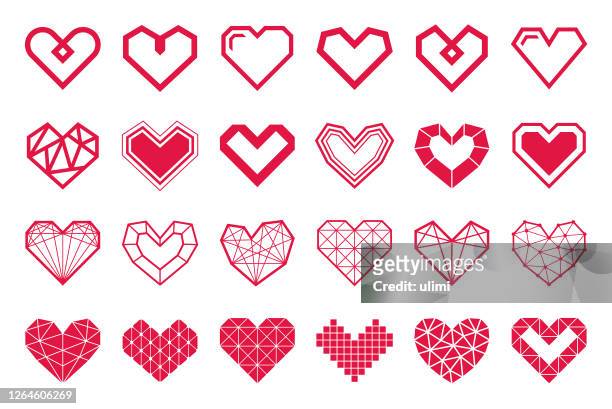 hearts - diamond shaped stock illustrations