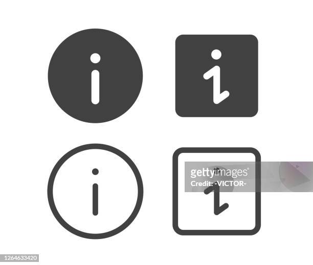 information  - illustration icons - information sign stock illustrations