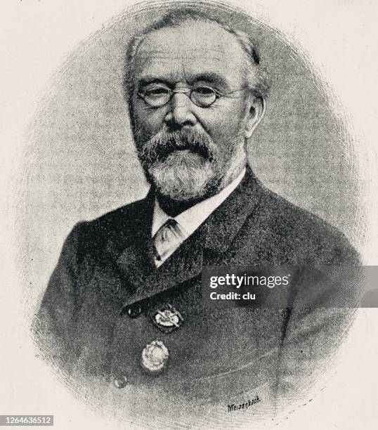 karl hindenburg, president of the german bicyclists association - zeppelin retro stock illustrations