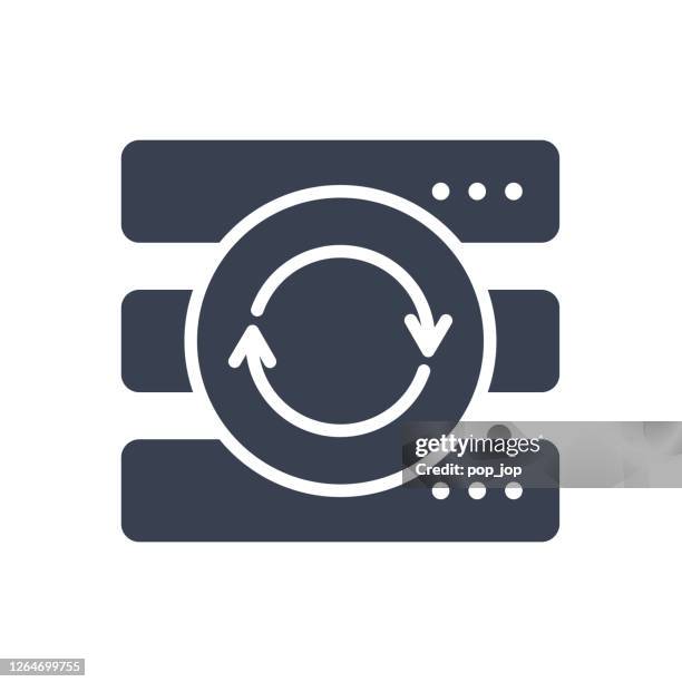 data definition vector icon - data driven transformation stock illustrations