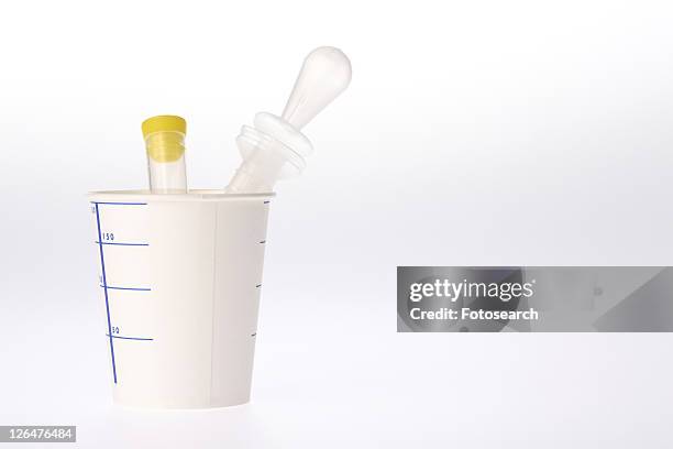 examination of urine kit - urine cup stock pictures, royalty-free photos & images