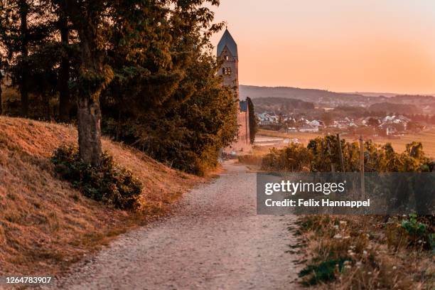 monastery st. hildegard in germany - rheingau stock pictures, royalty-free photos & images