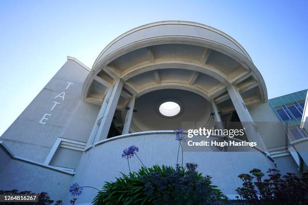 Exterior view of The Tate Gallery St Ives on August 9, 2020 in St Ives, Cornwall, England. The Tate announced redundancies would be south across...
