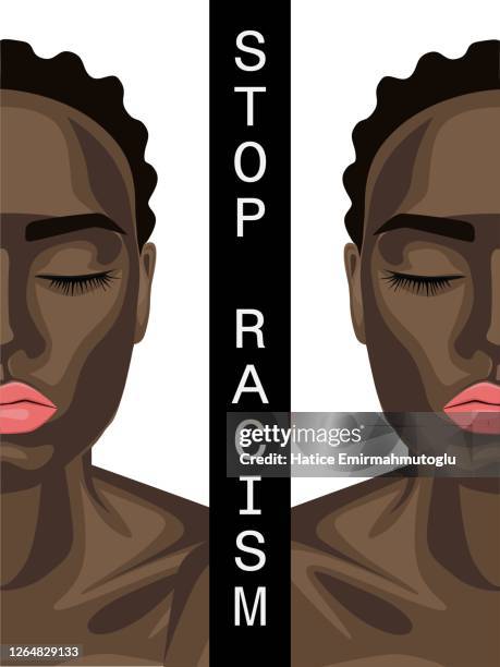 Stop Racism Design Stop Racism Concept Flat Design Ilustration High-Res Vector Graphic ...