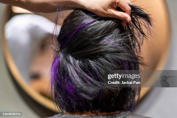 dye the hair - hair color stock pictures, royalty-free photos & images