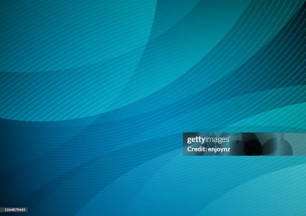 Abstract wavey blue pattern background
