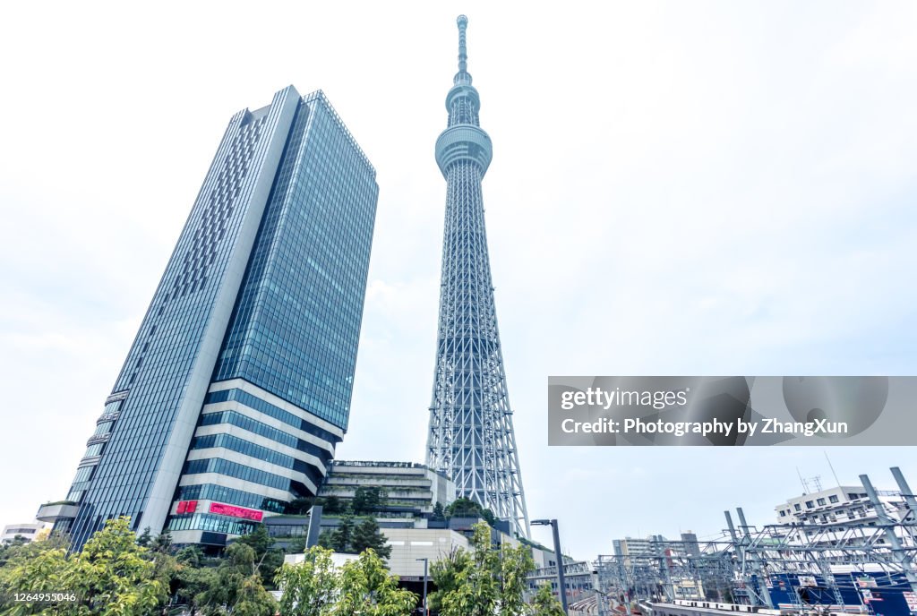 Tokyo Sky Tree at day time, Oshiage area, Tokyo, Japan.