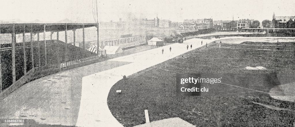 Velodrome in Chicago, aerial view