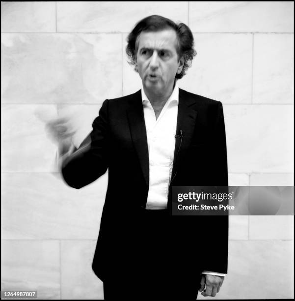 French intellectual and philosopher Bernard-Henri Lévy, also known as BHL, New York City, 16th September 2008. A leader of "Nouveaux Philosophes"...