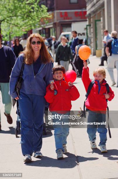 Caroline Kennedy Schlossberg, sister of John Kennedy Junior and daughter of Jackie Kennedy Onassis and President John F. Kennedy, leaves Big Nick's...