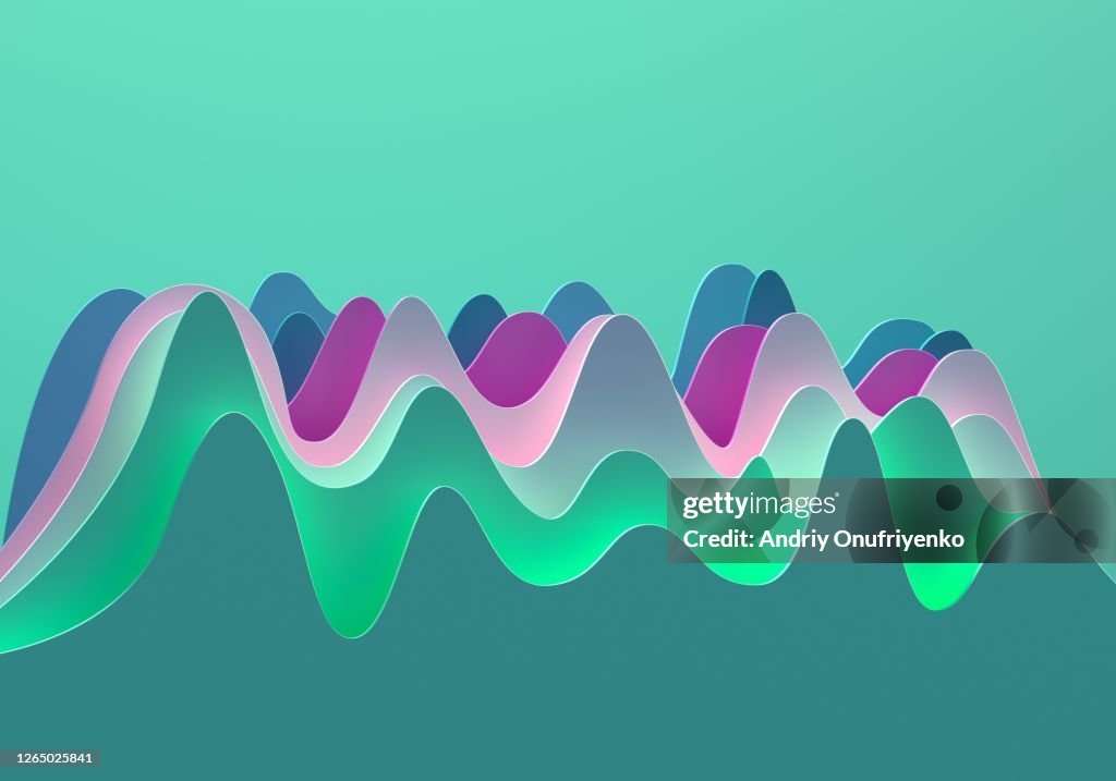 Abstract curve chart