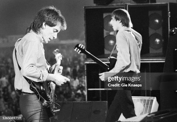 The Jam, Bruce Foxton, Paul Weller, Pinkpop Festival, Landgraaf, Netherlands, 26 May 1980.