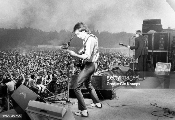 The Jam, Bruce Foxton, Paul Weller, Pinkpop Festival, Landgraaf, Netherlands, 26 May 1980.