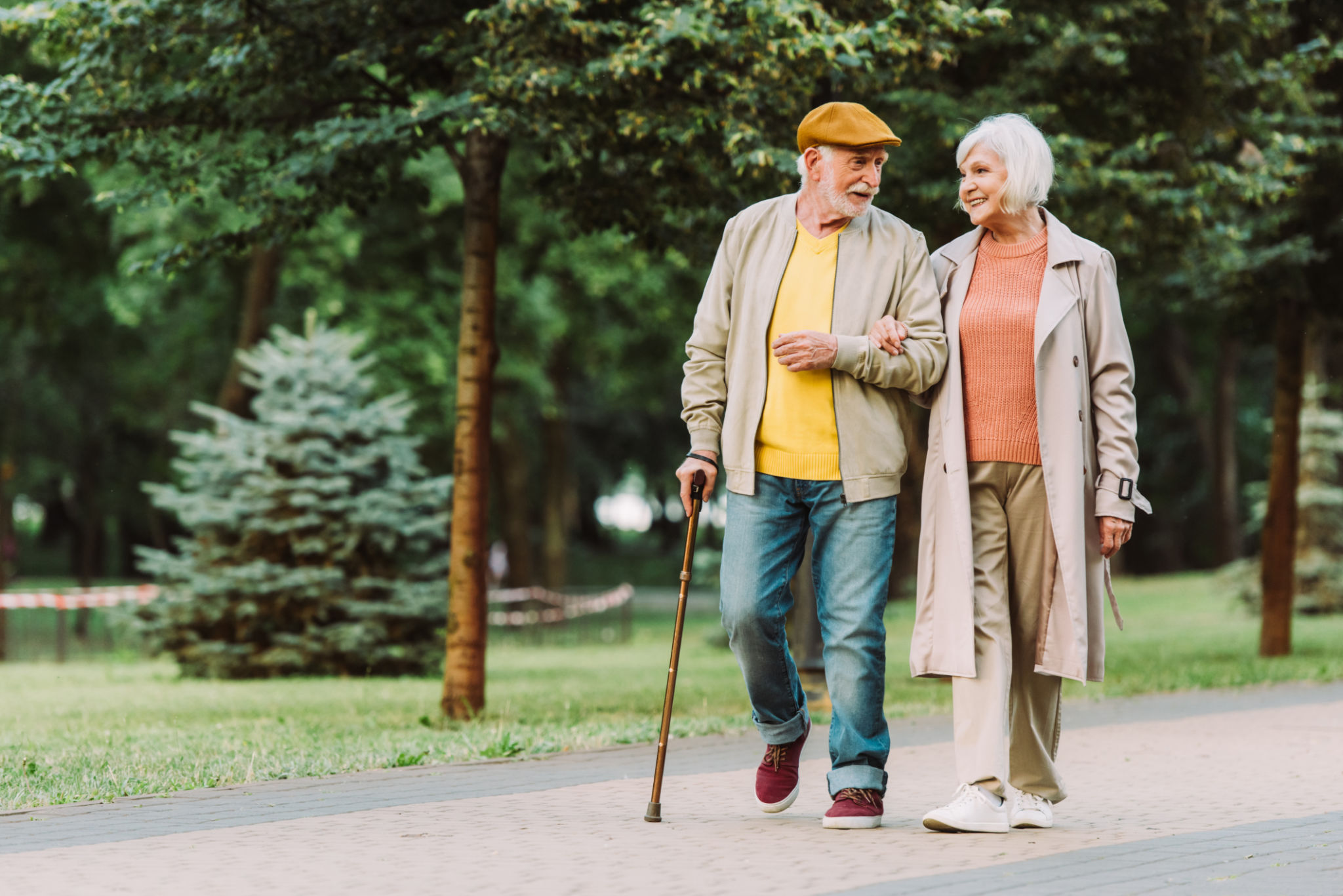 senior man walking