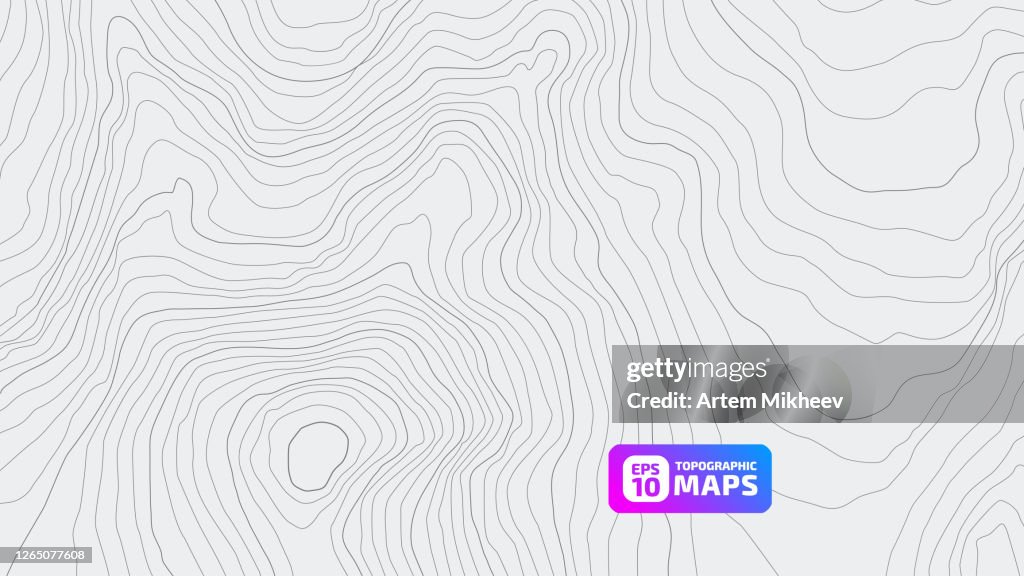 Topo Graphics Building Stylized Topographic Elevation Map High-Res Vector Graphic - Getty Images
