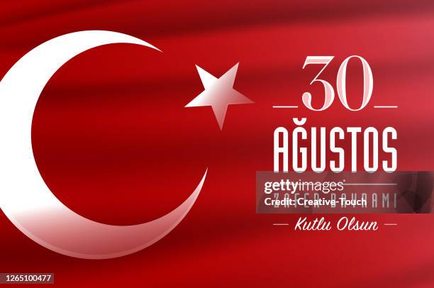 30 august, victory day turkey - august stock illustrations