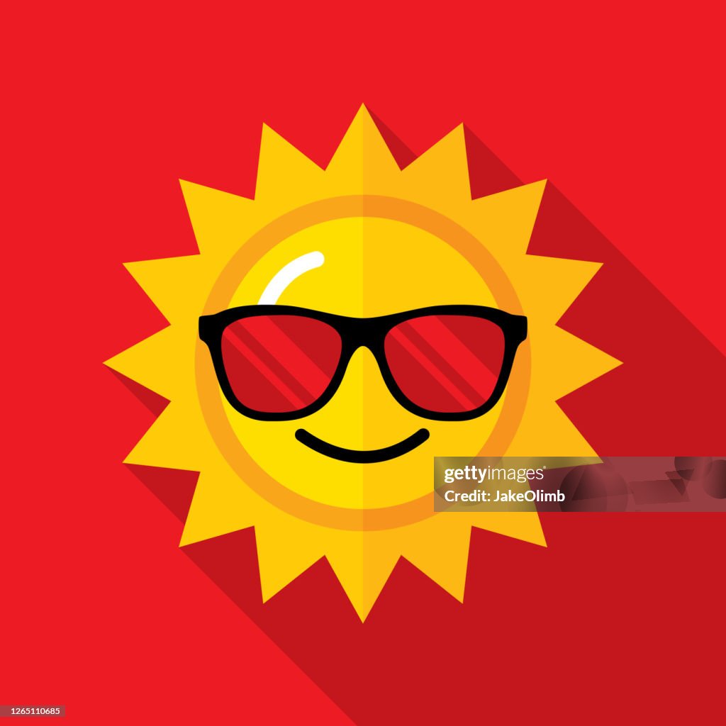 Sunglasses Sun Icon Flat