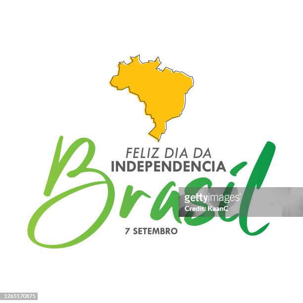 ilustrações, clipart, desenhos animados e ícones de cartão de saudação do dia da independência do brasil. ilustração de estoque - independência