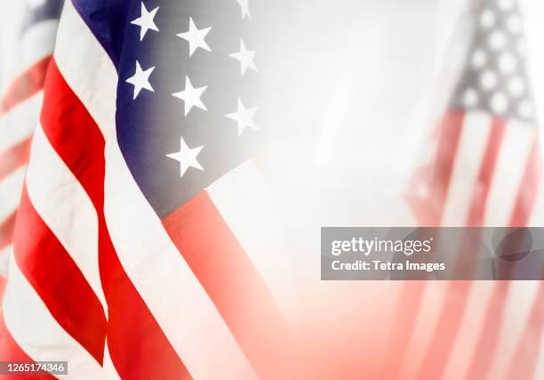 close-up of american flag - high key stock pictures, royalty-free photos & images
