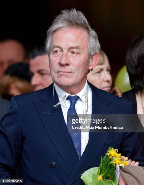 Sir Roddy Llewellyn attends a memorial service for his brother Sir Dai Llewellyn at St Paul's Church, Knightsbridge on March 27, 2009 in London,...