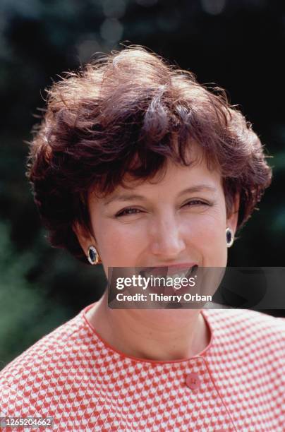 Portrait de Roselyne Bachelot, députée RPR du Maine et Loire, Paris, 16 Juin 1988