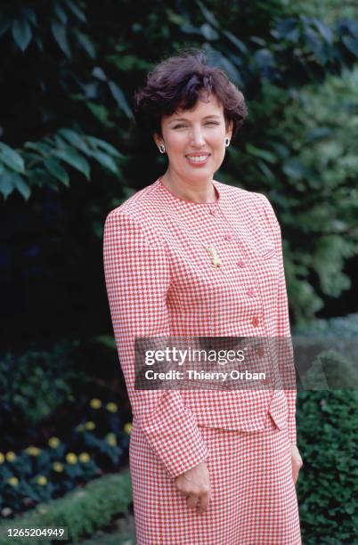 Portrait de Roselyne Bachelot, députée RPR du Maine et Loire, Paris, 16 Juin 1988