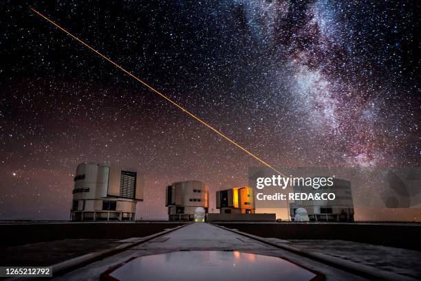 Galactic center of the Milky Way. ESO Observatory. Paranal. Coqimbo. Chile. South America.