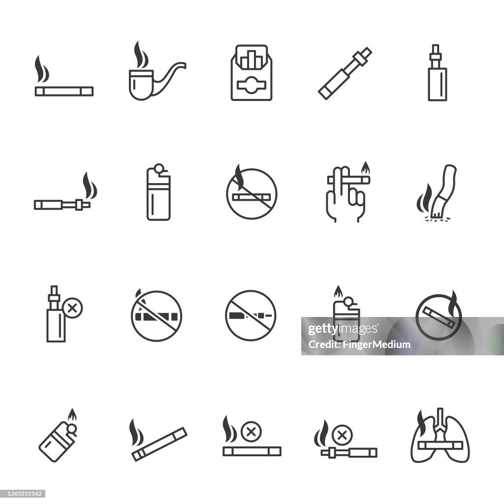 シガレットアイコンセット