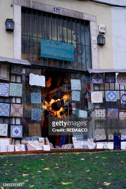 Traditional Antiques Shop. Lisbon. Estremadura. Portugal. Europe.