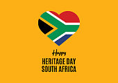 Happy Heritage Day South Africa vector
