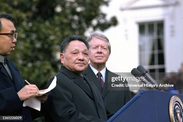 Deng Xiaoping and Jimmy Carter, Washington DC. 1979.