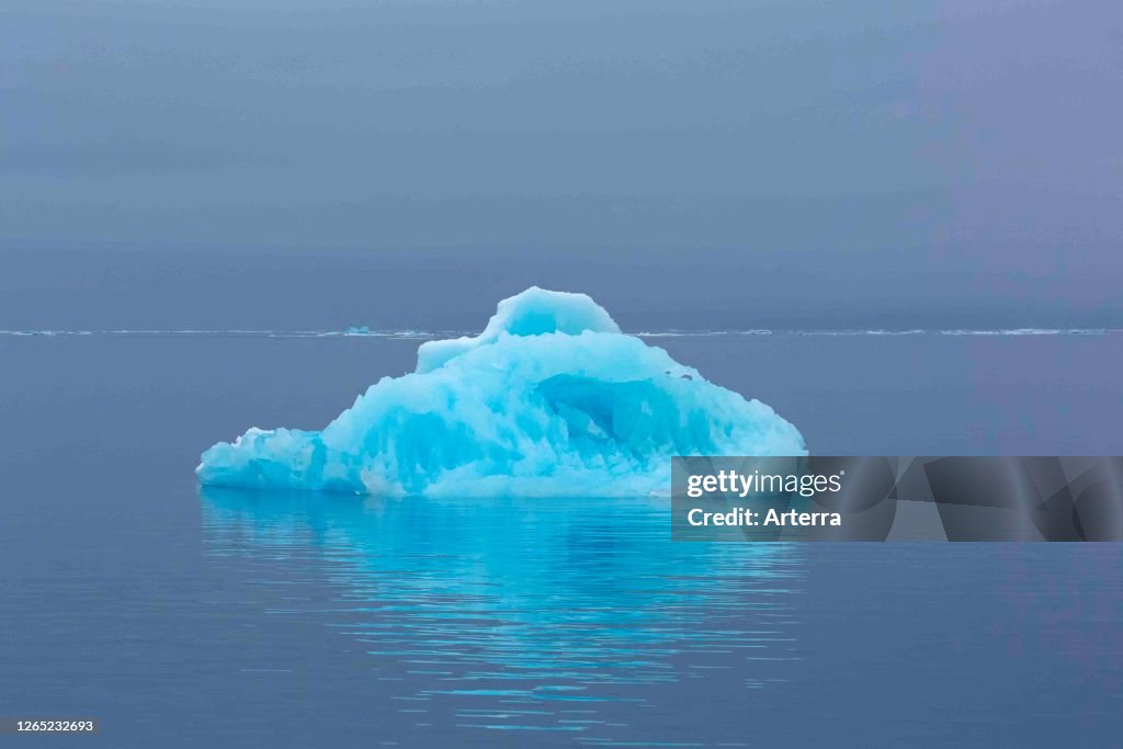 Ice floe drifting in the Hinlopenstretet.