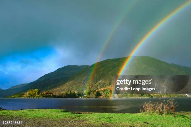 Rainbows at Taynuilt Pier.