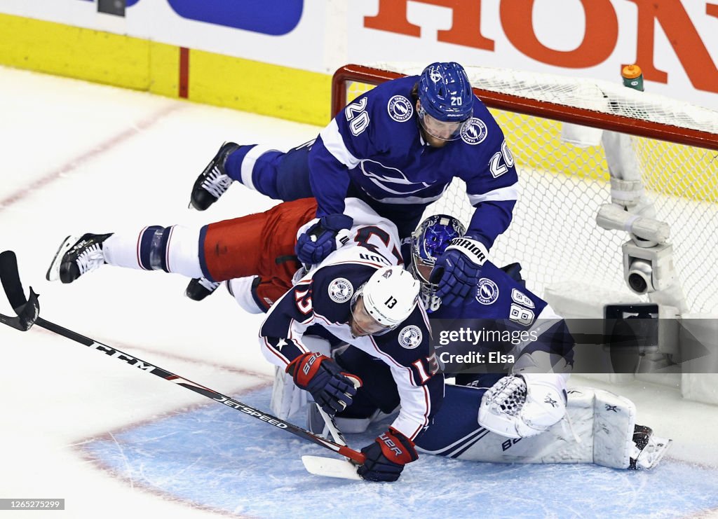 Columbus Blue Jackets v Tampa Bay Lightning - Game One