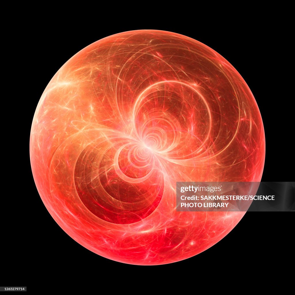 Fiery exoplanet, conceptual illustration