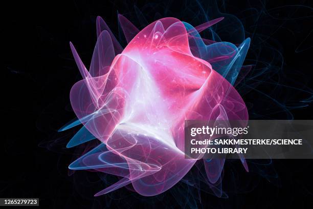 multidimensional surface, conceptual illustration - quantum stock illustrations
