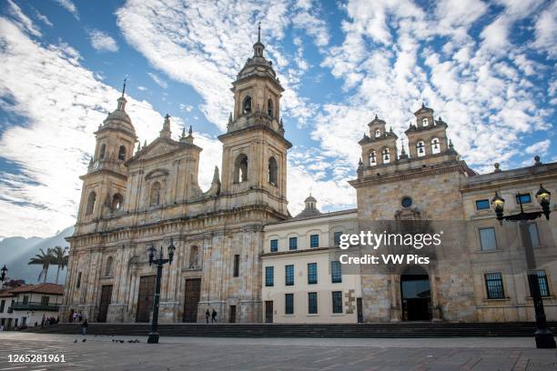 Primatial Cathedral of Bogotá, Bolivar Square, Bogota, Colombia.