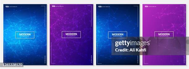 abstract geometric network technology background - attract vector stock illustrations