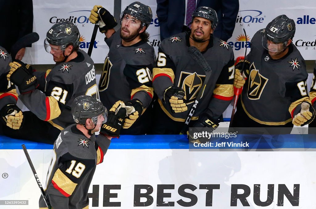 Chicago Blackhawks v Vegas Golden Knights - Game One