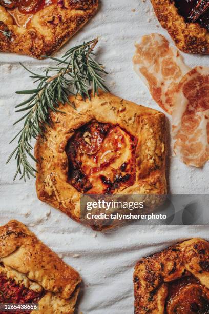 coppa und ricotta galette - trocknen stock-fotos und bilder