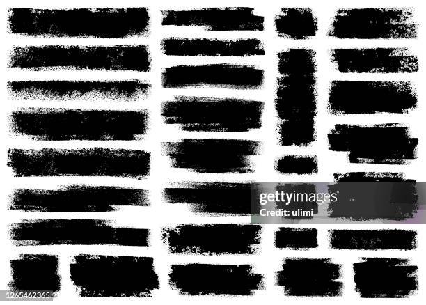 ilustrações de stock, clip art, desenhos animados e ícones de grunge design elements - moldura preta