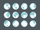 Globes icon collection