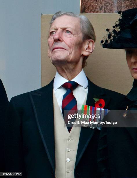 Sir Angus Ogilvy attends the annual Remembrance Sunday service at The Cenotaph on November 09, 2003 in London, England. The armistice ending the...