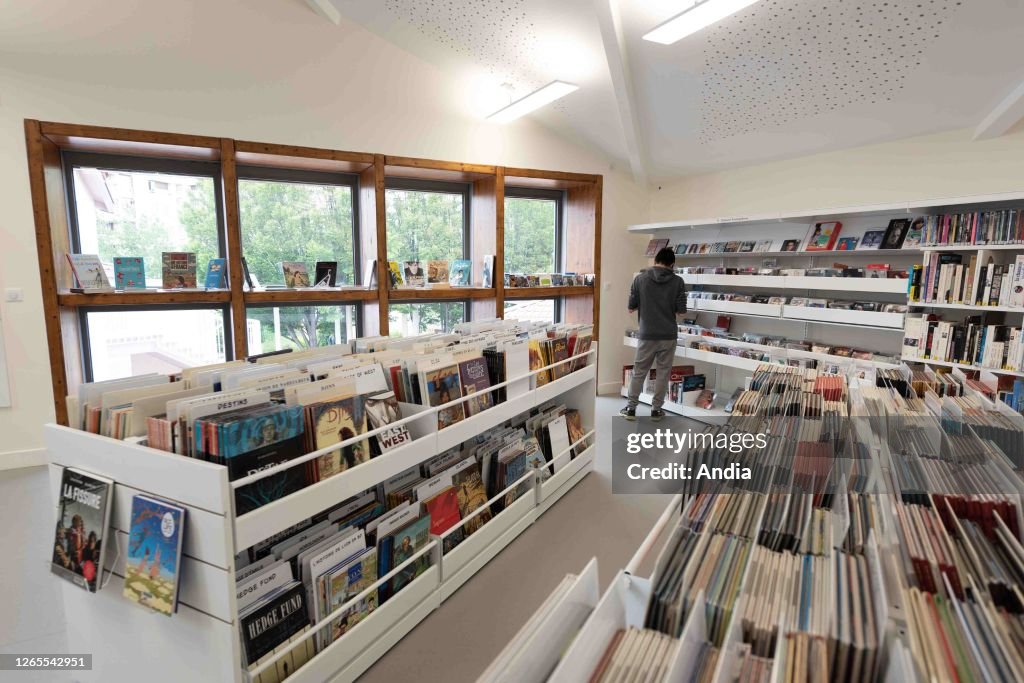 Multimedia Library From England Interior of the Guilherand Granges multimedia library in the Ardeche ...